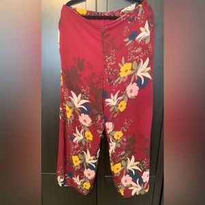 Vince Camuto floral wide leg dress pants